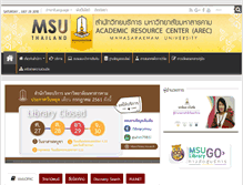 Tablet Screenshot of library.msu.ac.th
